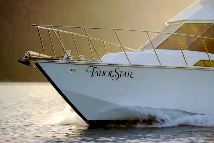 a small boat in a body of water