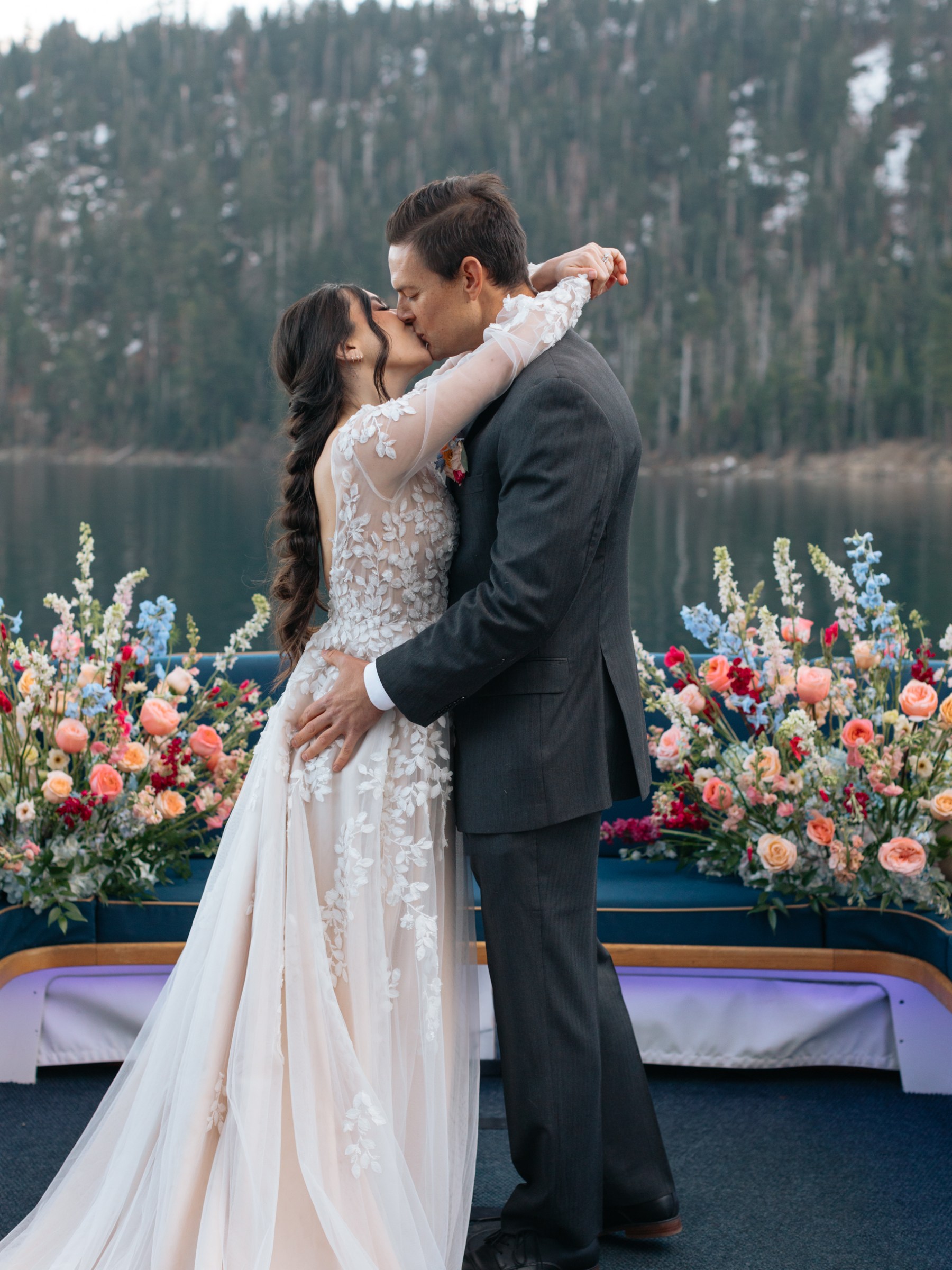 a woman wearing a wedding dress