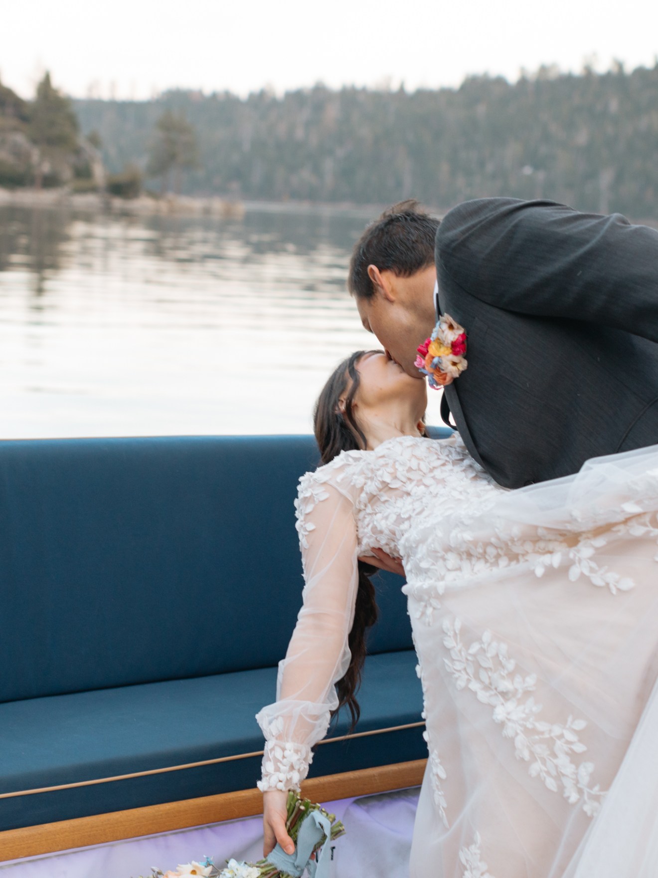 a person standing in front of a body of water