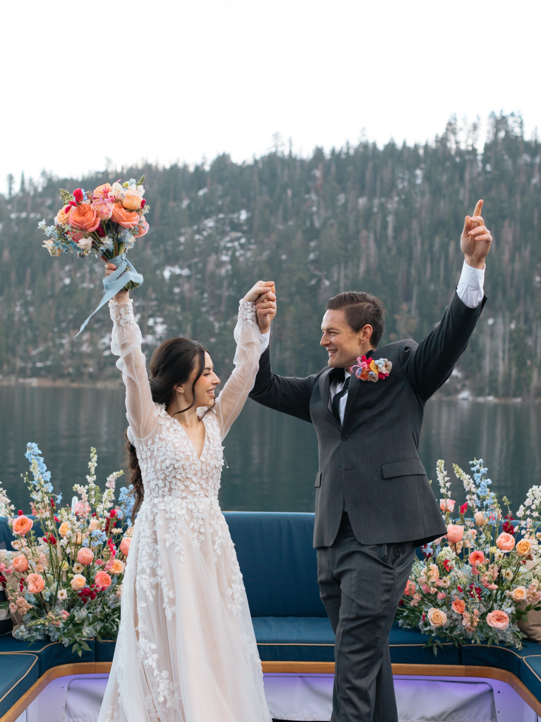 a person standing in front of a flower