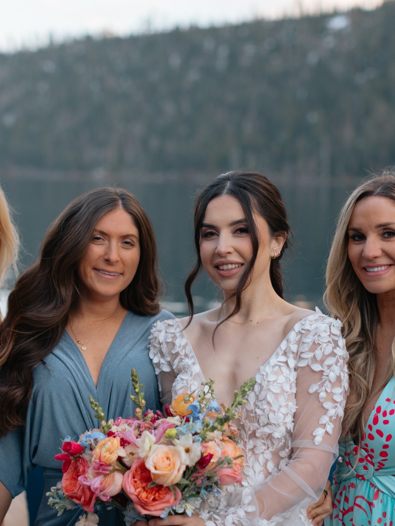 a couple of people posing for the camera